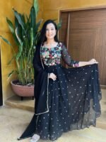 Royal Charm Festive Kurti Salwar with Dupatta - Image 4