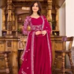 Glamorous Festive Fusion Kurti Salwar Set