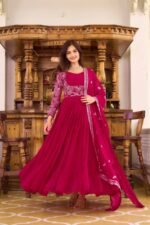 Glamorous Festive Fusion Kurti Salwar Set - Image 3