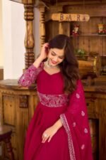 Glamorous Festive Fusion Kurti Salwar Set - Image 4
