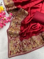 Women's Trending Saree with Embroidered Blouse - Image 4