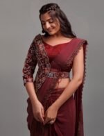 Ready to Wear Lehenga Saree with Embroidered Blouse