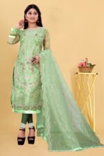 Partywear Pakistani Suits For Girls & Women's (Green)
